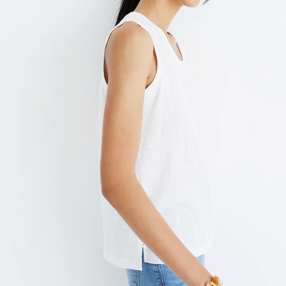 Madewell Whisper Cotton Crewneck Muscle Tank - Picture 2 of 3